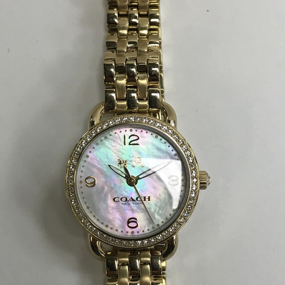 Coach Delancey MOP Gold TOne Ladies Quartz Watch - Picture 7 of 7
